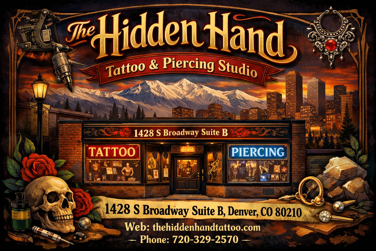 The Hidden Hand Tattoo and Piercing in Denver