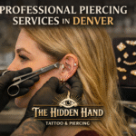 Professional piercing services at The Hidden Hand Tattoo & Piercing in Denver